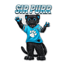 Carolina Panthers Pennant Shape Cut Mascot Design - $30.99