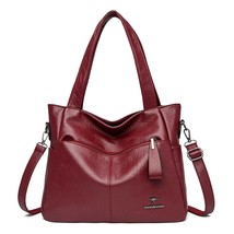 Women Brand Quality Leather Top-handle Tote Bags 2023 Trend Female Shoulder Cros - £48.69 GBP
