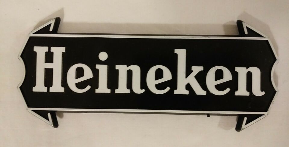 Vintage Heineken Beer Sign Plastic Advertising 7.25 inch Man Cave Bar - $7.35