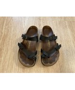 Birkenstock Flip Flops Sandals Mayari Leather Size L6 M4 EU37 Germany - £37.32 GBP