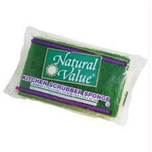 Natural Value Kitchen Scrubber Sponge (24x1CNT ) - $1,927.46 MXN