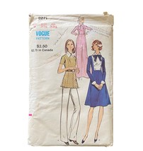 Vintage Vogue 8271 Misses Maxi Dress Tunic Pants Pattern UNCUT FF Size 8... - $147.62 MXN