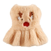 Pet Fleece Christmas Coat Clothes Dog Dress Xmas Dress Red Skirt Pets Cat Warm D - £53.21 GBP