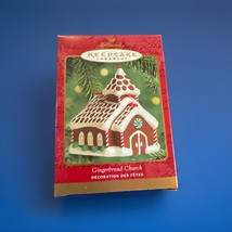 Hallmark 2000 Gingerbread Church Ornament Peppermint Candy Vintage Chris... - $186.39 MXN