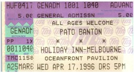 Biglietto Del Concerto Vintage Pato Banton 17 Aprile 1996 Melbourne Florida - £30.59 GBP