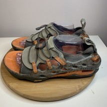 Merrell Hydro Mens Size 11 Sandals Gray Orange Vibram Water Shoes - $39.59