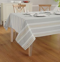 Rectangle Table Cloth Table Cover Wrinkle Free Cover Cotton Mitered Stitched Dob - £43.46 GBP