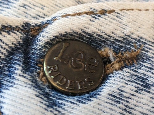 Vintage 1980 Lee Acide Jeans Délavé 33 x 30 Union Fabriqué Coton USA Item image 9