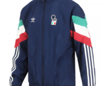 adidas Italy Original Track Top Men&#39;s Soccer Jacket Sports Asia-Fit NWT ... - £106.12 GBP