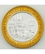DELTA SALOON VIRGINIA CITY NV, $10 TEN DOLLAR GAMING TOKEN .999 FINE SIL... - $72.93 CAD