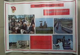 amazing posters of communist propaganda P.P.SH-6th congress of agricultu... - £218.05 GBP