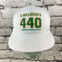 G. Willicker’s #440 Eugene Oregon Mens OSFA Hat White Mesh Snapback Trucker Cap - £7.87 GBP