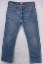 Levi’s 514 Jeans Men&#39;s Size30x29 Pants Straight Leg Denim Blue Red Tab Whiskers - £15.68 GBP