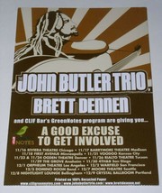 John Butler Trio Promo Concert Card Vintage Good Excuse Tour Brett Dennen - £15.63 GBP