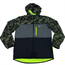 Nike Mens Advance 15 Winger Jacket Size Medium Color Volt/Dark Gray - $104.47