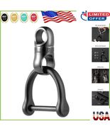 Versatile Titanium Key Ring with Smooth D Ring - Stylish Keychain Accessory - $55.93 CAD