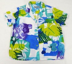 Jams World Cozumel Print Short Sleeve Hawaiian Floral Aloha Shirt Mens Medium ** - £47.55 GBP