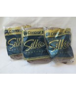 NWT Lot 3 SILKIES Control Top Support Legs Hose Pantyhose X-Tall MOCHA 117 - $15.00