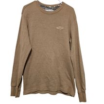 Team Realtree M Waffle Knit Thermal Shirt Long Sleeve Brown Huntin Outdo... - $13.49