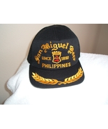 San Miguel Beer Gold Thread on a Black Cotton/Mesh ball cap - £19.66 GBP