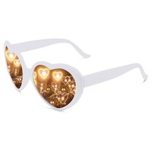 Heart Sunglasses Heart Effect Diffraction Glasses Festival Accessories P... - £15.17 GBP