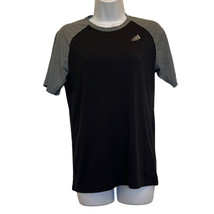 Adidas Womens Small Black Grey Short Sleeve Ultimate Tee Shirt Top - £7.54 GBP