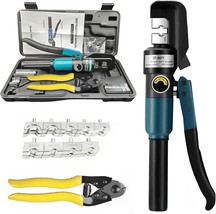 Hydraulic Crimping Tool And Cable Cutter Hydraulic Cable Lug Crimper 8, ... - $46.94