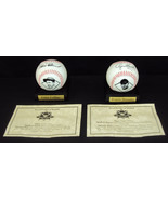 Commemorative Baseballs w/Stands ~ Set of 2 ~ Eddie Collins &amp; Rogers Hor... - £11.53 GBP