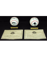 Commemorative Baseballs w/Stands ~ Set of 2 ~ Eddie Collins &amp; Rogers Hor... - €12,50 EUR