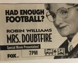 Mrs Doubtfire Print Ad Robin Williams Sally Field Matthew Lawrence TAPS - £4.65 GBP