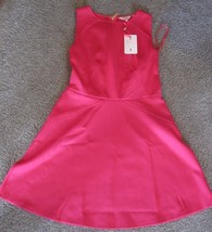 NWT Ted Baker Women&#39;s Skater Dress Cocktail Pink (Sew) sz 8 - 10 sleeveless 239$ - £77.71 GBP