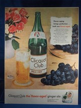 Vintage Zeitschrift Anzeige Aufdruck Design Werbe Clicquot Verein Ingwer Ale - £24.86 GBP