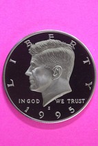 Gem Proof 1995 S Clad Kennedy Half Dollar Deep Cameo Same Coin In Pics T... - $9.99