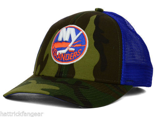New York Islanders VF36Z Camo NHL Hockey Team Logo Camouflage Cap Adjustable