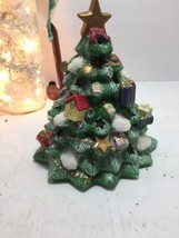 Christmas Tree Tealight Candle Holder Santa Claus Holiday Decor - £14.55 GBP