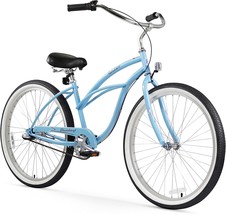 Firmstrong Urban Lady 3-Speed Beach Cruiser Bicycle, Baby Blue, 15.5, 15232 - £402.18 GBP