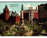 Lafayette Square Buffalo NY New York DB Postcard W14 - $2.92