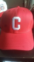 C logo Pin Stripe Baseball Cap Hat Red C LOGO BASEBALL HAT - £17.95 GBP