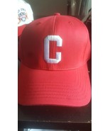 C logo Pin Stripe Baseball Cap Hat Red C LOGO BASEBALL HAT - $22.54
