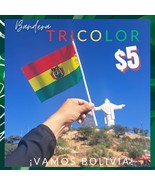 5.5x8&quot; Stick Bolivian Flag Desktop Handheld NEW Mini Bandera Boliviana NEW - $5.00