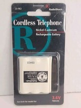 Radio Shack Cordless Telephone Battery Rechargeable 23-962 3.6V For Cidco New - $14.84