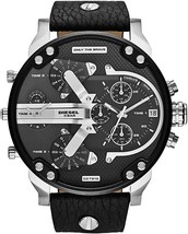 New Diesel Mr Daddy 2.0 DZ7313 57MM Dial Black &amp; Silver Tone Men&#39;s Watch Boxed - £121.91 GBP
