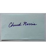Chuck Norris Signed Autographed 3x5 Signature Page - $1,100.64 MXN