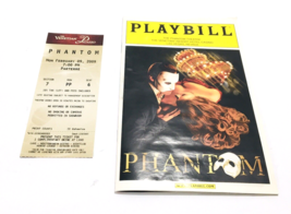 PHANTOM OF THE OPERA + Ticket Stub 2009 Anthony Crivello Vegas Venetian ... - $145.35