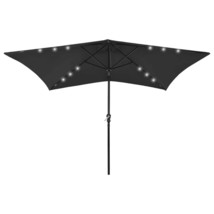 Garden Parasol Black Polyester 6.6 x 9.8 ft Foldable - $112.85