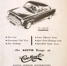 1954 Austin Car Mart Ltd Import Advertisement Autocar Automobilia DWPP12C - $568.44 MXN