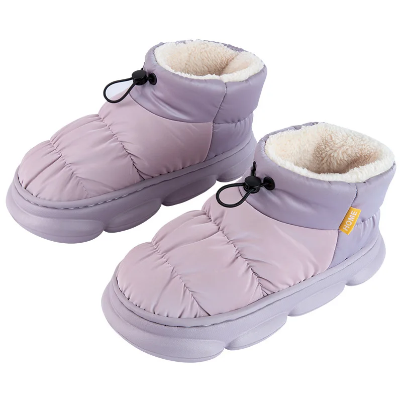 Winter Cotton Shoes for Women Down Waterproof Lightweight Snow Boots Female Thic - £21.08 GBP