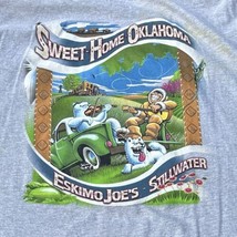 Eskimo Joes Sweet Home Oklahoma Gray 2XL Graphic Double Sided T-Shirt St... - £13.18 GBP