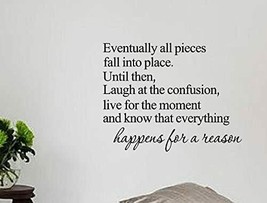 Eventually All Pieces Fall into Place Inspirational Quote and Saying Vinyl Decal - £7.78 GBP+