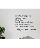 Eventually All Pieces Fall into Place Inspirational Quote and Saying Vin... - $13.55 CAD+